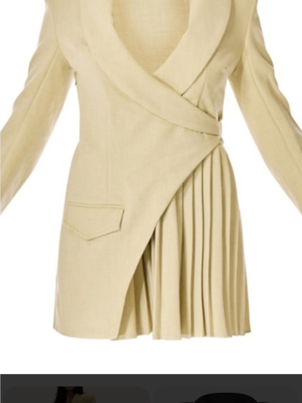 PrettyLittleThing Wrap Pleated Mini Dress